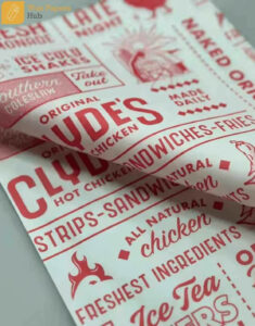 personalized food wrapping paper