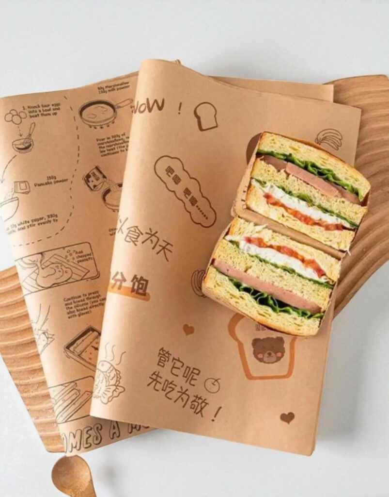 custom sandwich wrapping paper