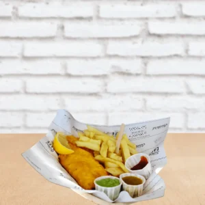 custom fish and chip paper