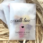 personalized glassine paper