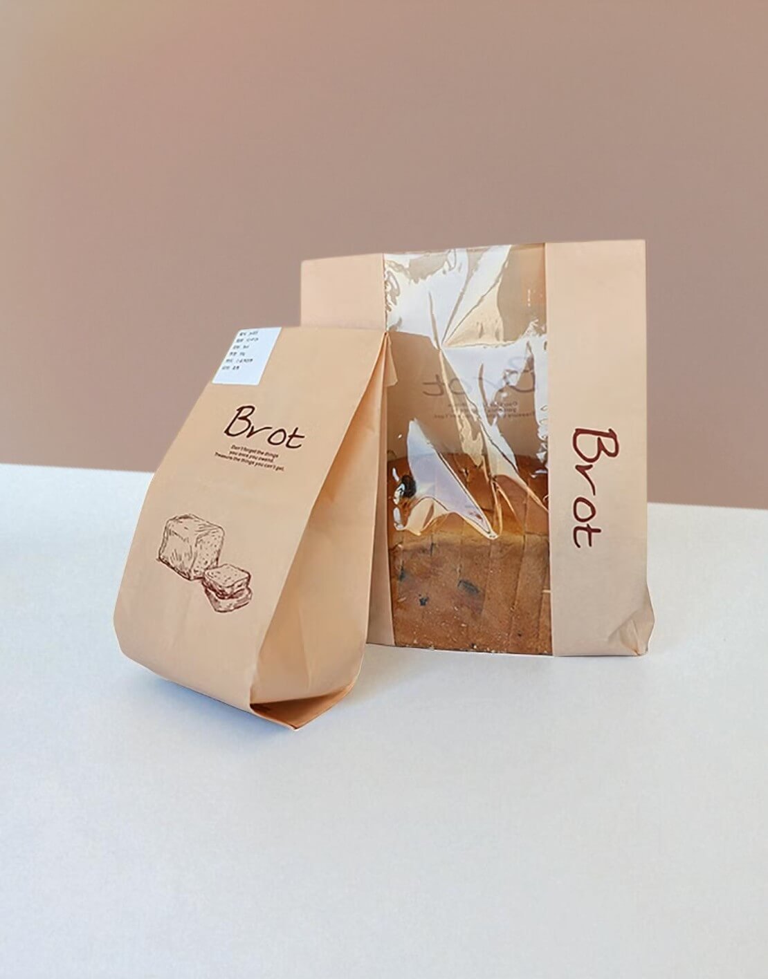 Custom Bread Packaging Paper Bags