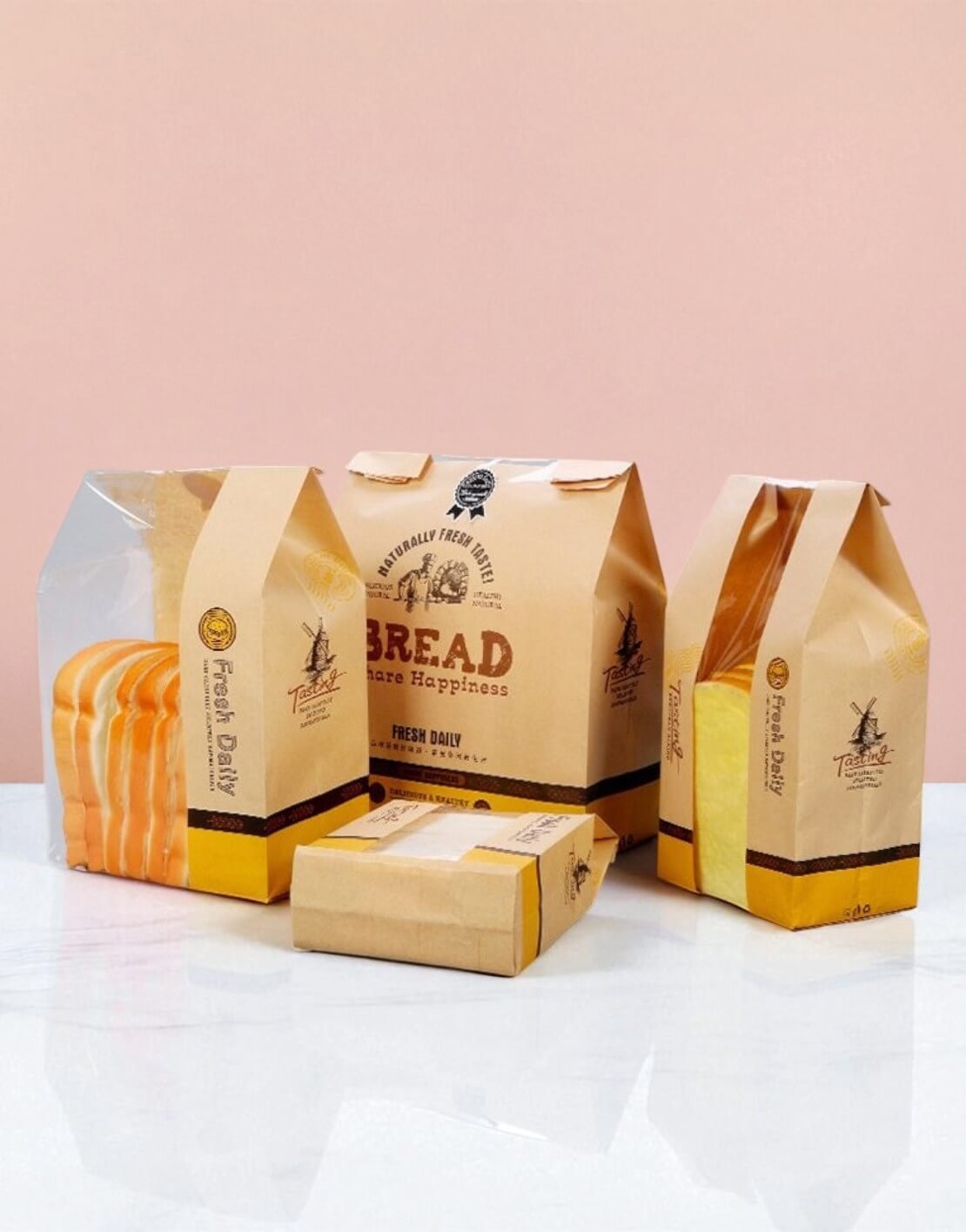 Custom Bread Paper Bags wholesale