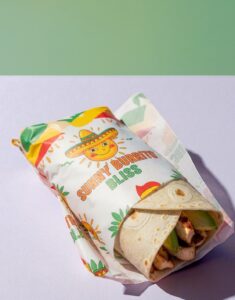 Printed Burrito Wrapping Paper