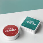 printed paper coasters