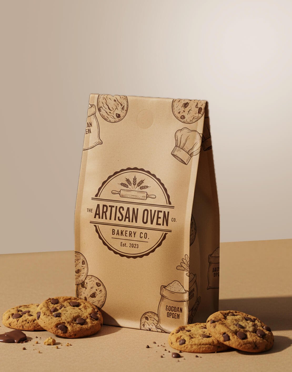 custom cookie packaging bag