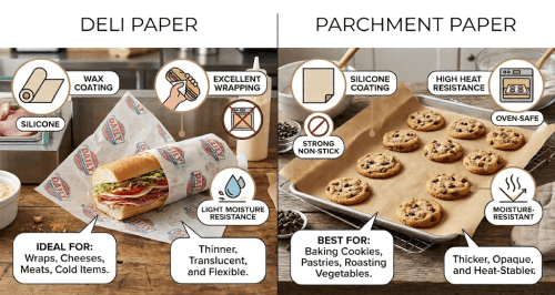 Properties of Deli Paper vs Parchment Paper