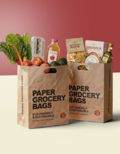 Custom Paper Grocery Bags
